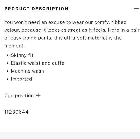 NWT! VICTORIA'S SECRET VELOUR RIBBED LOUNGE PANTS (MED) - Picture 7 of 7